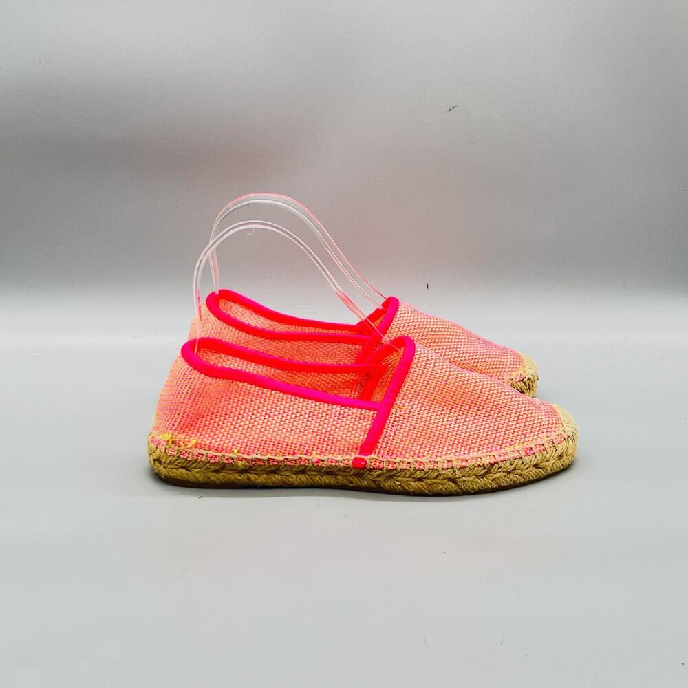 Stella McCartney Shoes Womens 6 Pink Mesh Espadrille Flats Slip On Comfort